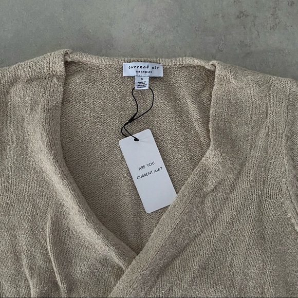 CURRENT AIR WRAP SWEATER TOP - Picture 4 of 8